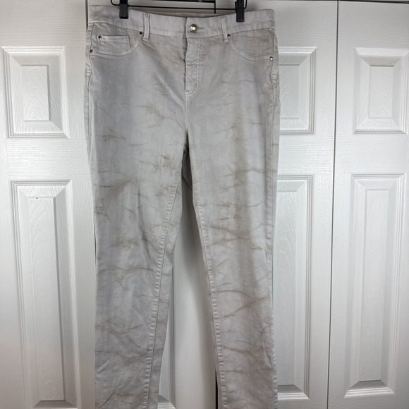 SO SLIMMING by Chico's Denim - Chico's So Slimming Women's Size 2 Medium Marble Wash Skinny Jeans